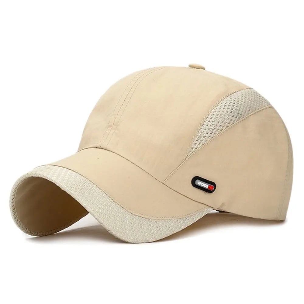 Waterproof Cotton Quick Dry Baseball Cap Snapback Hats Mesh Sun Hat