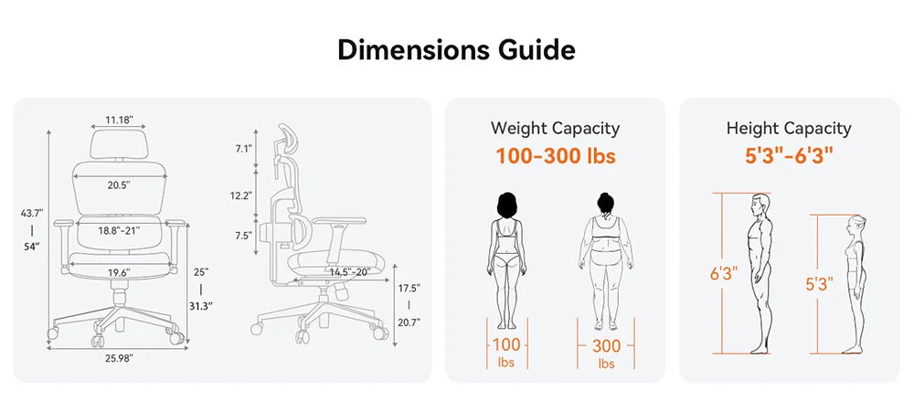 NEWTRAL NT001 Ergonomic Office Chair with Auto-Following Lumbar Support, Adjustable Headrest, 3D Armrest, Reclining Executive Desk Chair