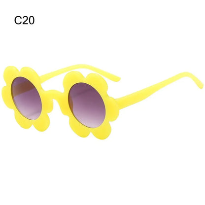 New Trendy Sunflower Sunglasses for Women Retro Round Flower Sun Glasses Fun Novel Disco/Festival/Party Shades for Adults