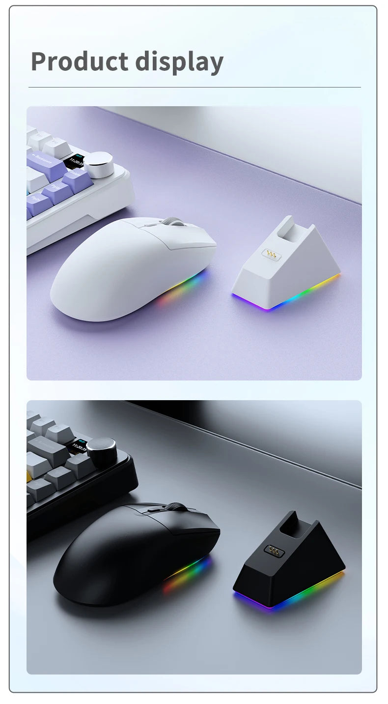 Mouse wireless AJAZZ AJ139Pro/AJ139V2MC con chipset PMW3395/PAW3311, 12000-26000Dpi, mouse da gaming professionale
