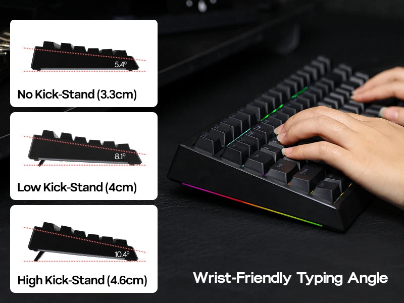 EPOMAKER G84 VIA 80% Layout Hot-Swap Gasket-Mounted Wired/2.4GHz/Bluetooth Wireless Mechanical Keyboard with RGB Backlight