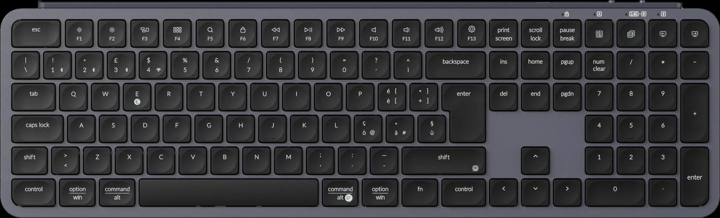 Keychron B6 Pro ISO Layout Ultra-Slim Wireless Keyboard Full Size Portable Lightweight 2.4GHz & Bluetooth Connections