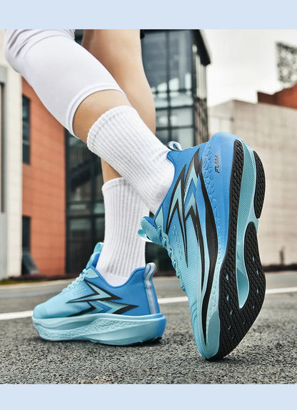 Men's Running Shoes Specialty Marathon Sports Shoes Breathable Lightweight Carbon Plate Women's Trend Athletic Sneakers Women