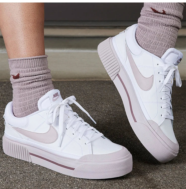 Nike Genuine 2024 New Women's Wear-Resistant Thick Sole Low-Top Casual Sneakers DM7590-105