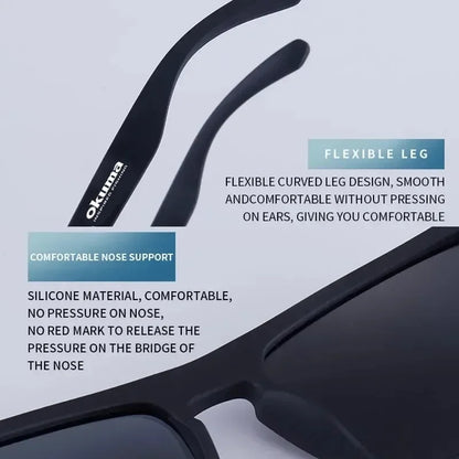 Okuma Polarized Sunglasses UV400 for Men and Women Outdoor Hunting, Fishing, Driving Bicycles, Sunglasses Optional Box