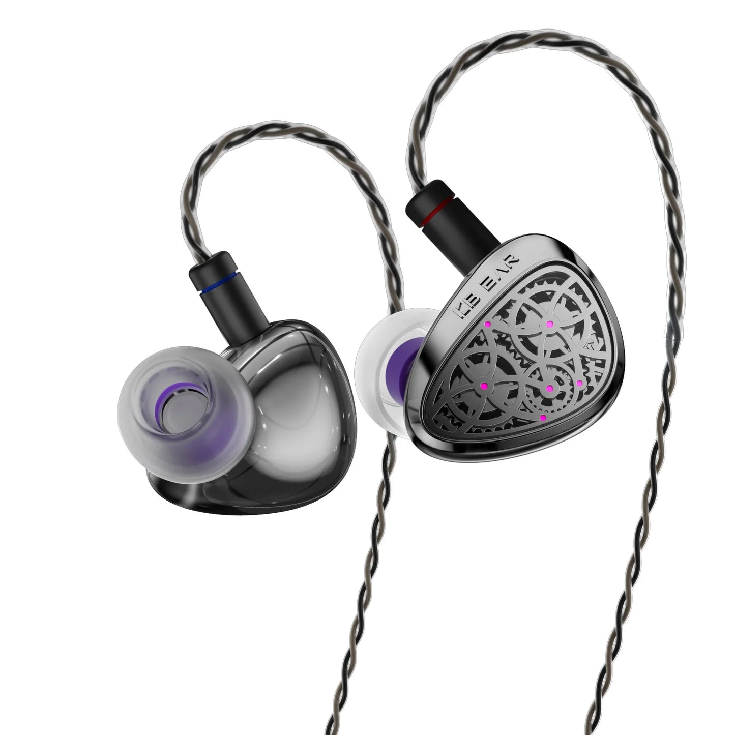 KBEAR Tourbillon-Pro TB-PRO HiFi Wired Earbuds 10mm Dynamic Driver In-Ear Earphones, High Resolution Type-C HIFI Wired Earbuds with PU+PEEK+DLC Diaphragm