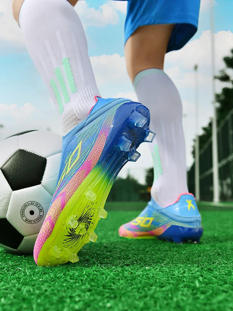 Chaussures de football professionnelles originales pour hommes, résistantes au gazon, chaussures de football décontractées de haute qualité pour hommes, chaussures de football pour entraînement rapide