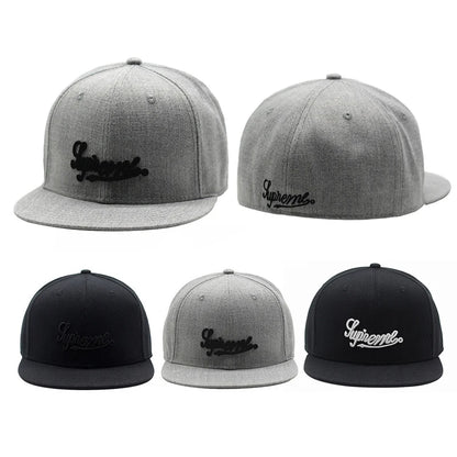 Casquette ajustée entièrement fermée brodée, style New York, taille Trucker, Bboy, pour homme, visière plate, hip-hop, unie, snapback, Era