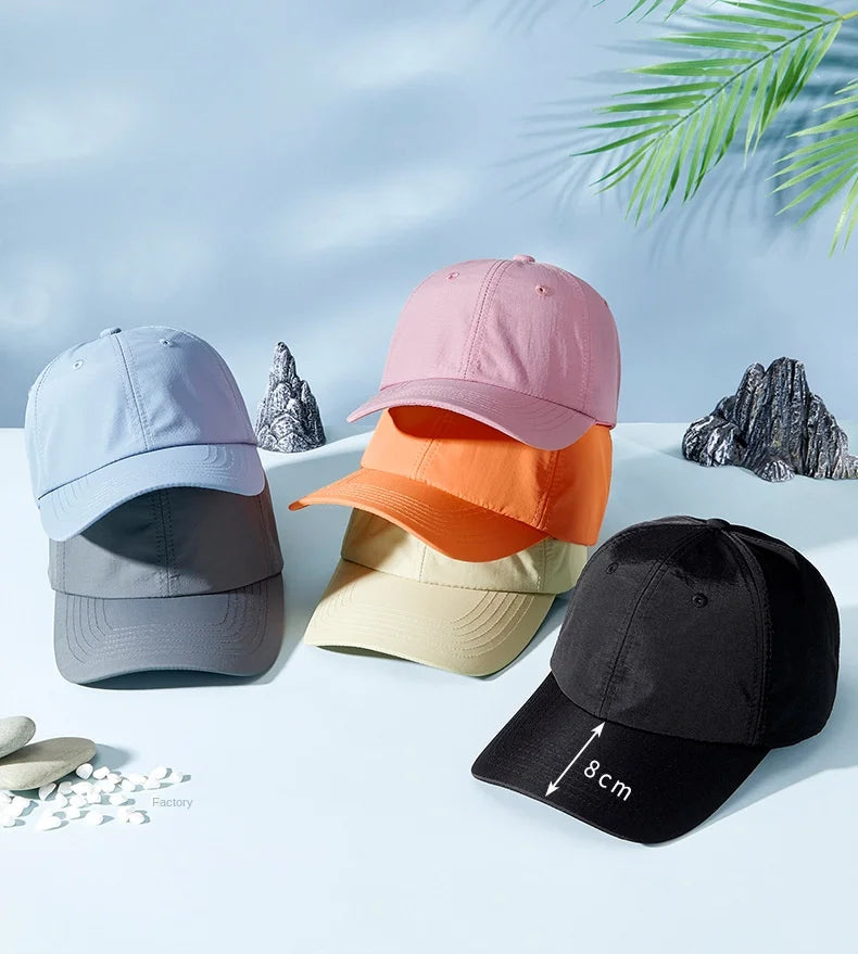 Unisex Waterproof Baseball Cap Outdoor Hat Quick Dry Sun Hat [All Senson] Men Women Sport Golf Hat