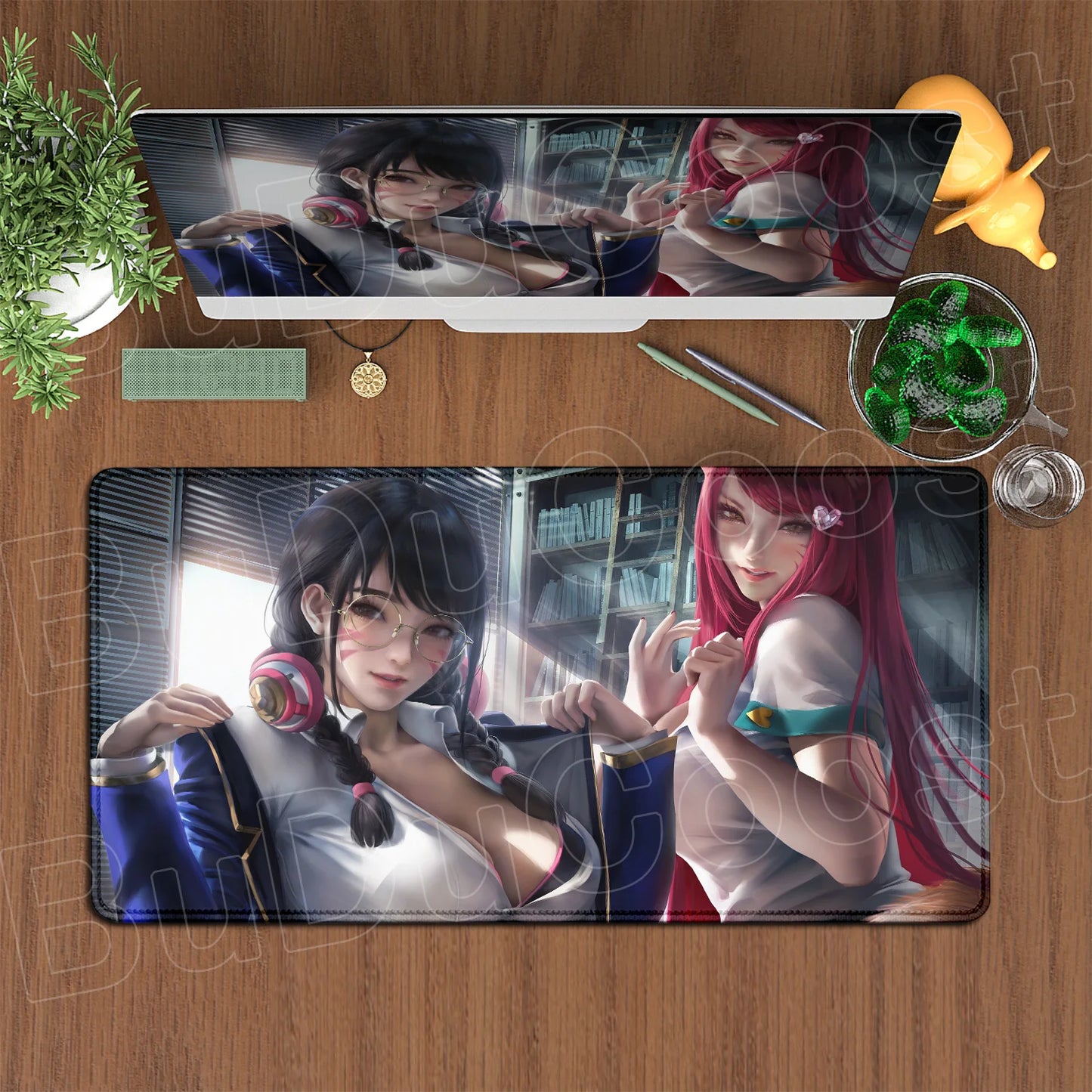 Large XXL DIY Cool Overwatch Mouse Pad Keyboard Table Gaming Accessories Non-Slip Rubber Edge locking spped Laptop Rug desk Mat, produit gaming premium Fraquane, équipement gamer