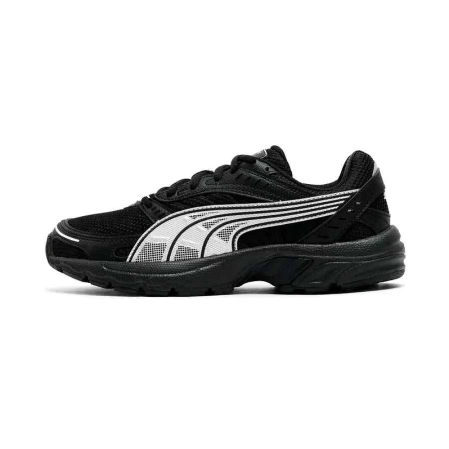 Chaussures de course basses unisexes PUMA Axis noires – élégantes, confortables et antidérapantes, idéales pour un usage sportif et décontracté 368465-21
