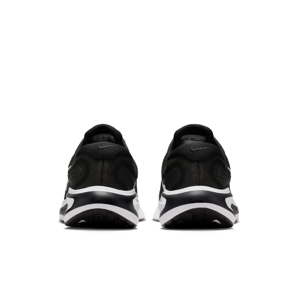 Nike Journey Run: Удобни, дишащи, неплъзгащи се, издръжливи ежедневни ниски мъжки маратонки – черно и бяло FN0228-001