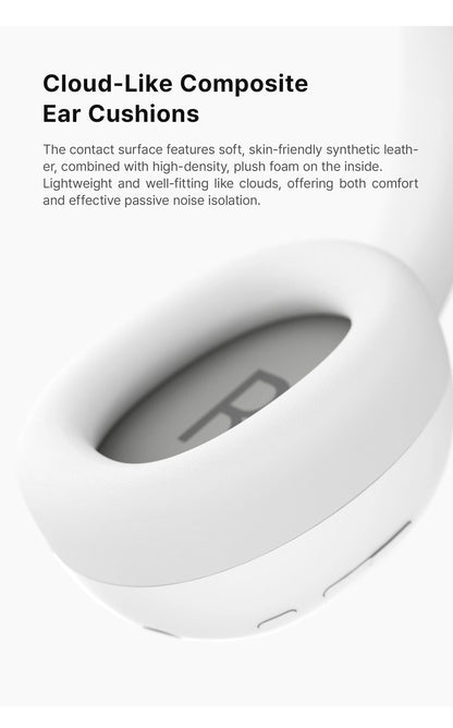 TANCHJIM RITA HiFi Bluetooth Headset Wireless & Wired ANC Headphones, Bluetooth 6.0 LDAC Over-Ear Headphones with 40mm Dynamic Driver, Gaming Headset with ENC & 3.5mm Audio Cable