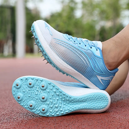 High Quality Men Women Track and Field Shoes Youth Anti Slip Sneakers Outdoor Professional Jumping Runn Shoes Student Trainers