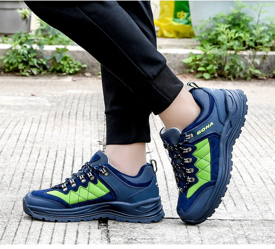 BONA New Designers Turistické boty Trekingové tenisky Pánské boty Pánské trekingové boty Chůze Mansculino Rybaření Kempování Boty na jogging