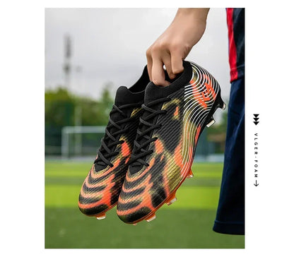 Nouvelles chaussures de football pour hommes, crampons, baskets de haute qualité, chaussures de football antidérapantes pour gazon, bottes de football pour garçons, chaussures de match d'extérieur très vendues, modèle m