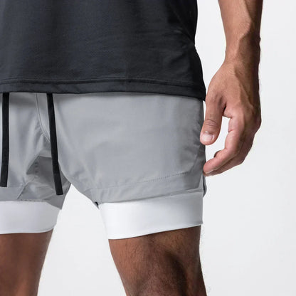 2026 Dragon Ball Anime Men's Shorts Sportswear Quick Dry Gym Pants Double-layer 2 in 1 Shorts Y2k Summer Breathable Streetwear
