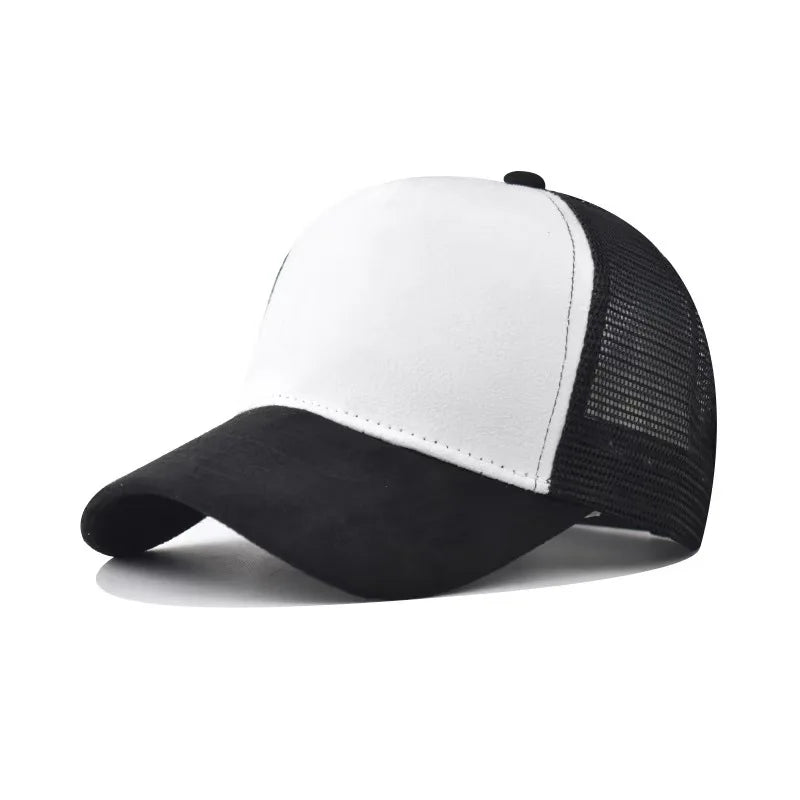 New Summer Mesh Baseball Cap Women Men Letter Patch Snapback Hat Casual Breathable Unisex Street Hip Hop Trucker Caps