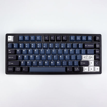 „KBDiy Clone GMK Galaxy“ PBT retro klavišų dangteliai, skirti „Aula 60“ mechaninei klaviatūrai, žaidėjams, su atskirtu tarpo klavišu, „Cherry“ profilio „Alice“ klavišų dangteliai