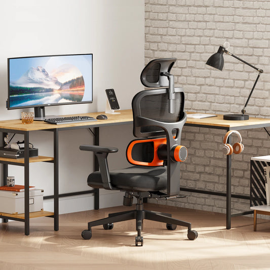 NEWTRAL NT001 Ergonomic Office Chair with Auto-Following Lumbar Support, Adjustable Headrest, 3D Armrest, Reclining Executive Desk Chair