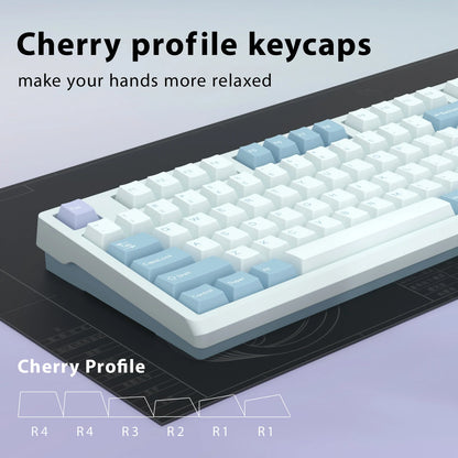 KBDiy GMK Illusion Keycap Cherry Profile Double Shot PBT ISO Keycaps For Gamer Mechanical Keyboard Kit Gaming Point Retro Keycap