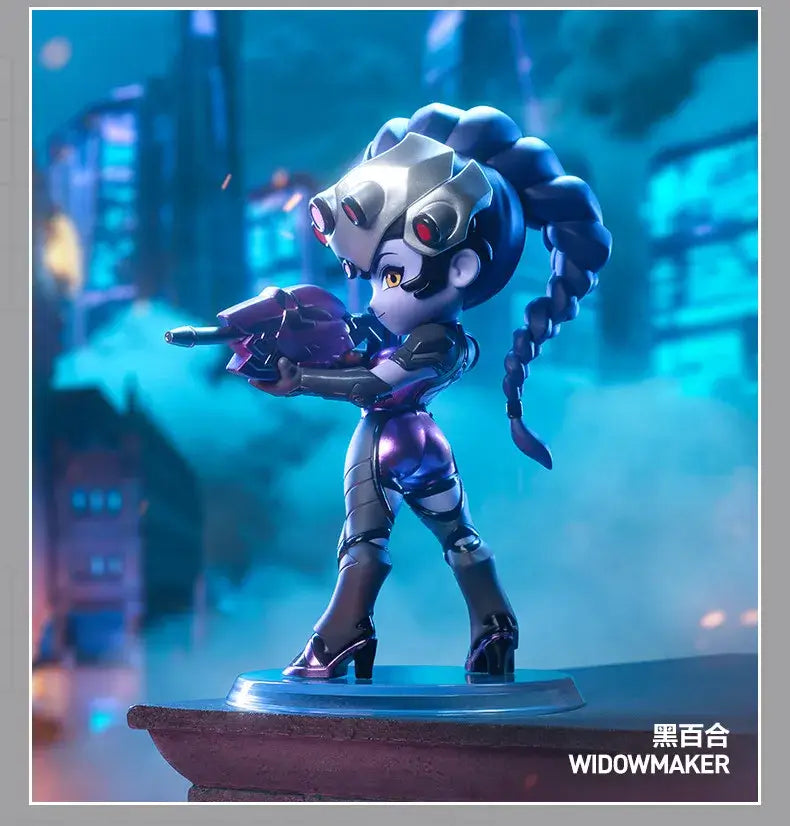 POP MART Seria Overwatch „Play of The Game” – Cutie surpriză originală cu conținut aleatoriu – Figurine drăguțe de anime, ornamente și figurine de acțiune