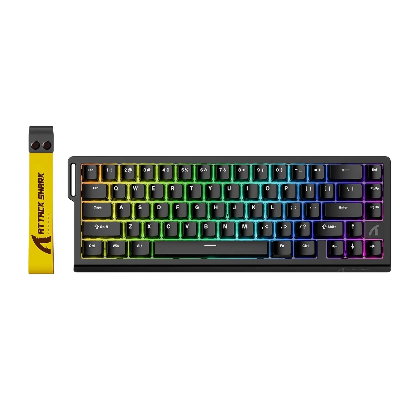 ATTACK SHARK X68 HE Rapid Trigger mechanische Gaming-Tastatur 60% kabelgebunden mit einstellbarer Auslösung, Hall-Effekt-Magnetschalter, 8KH