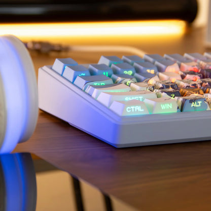 Side-engraved Translucent CHERRY Keycaps PBT Creative Personalized Customized for 60/64/84/98/108 Mechanical Keyboards MX Switch