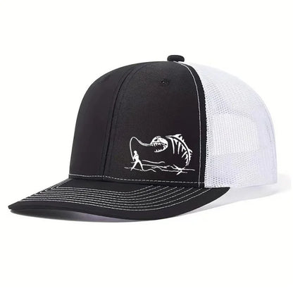 1PC New Fashion Richardson Micro Curved Trucker Cap Fishing PrintedSummer Mesh Breathable Baseball Caps Outdoor Gorras Hombre