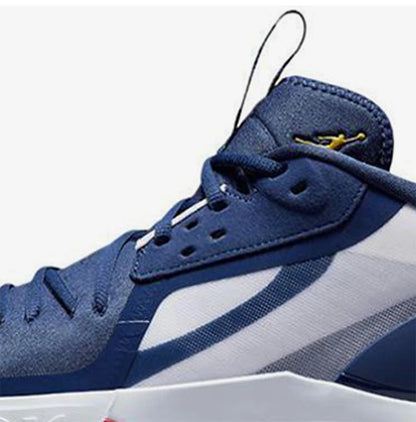Sapatilhas de basquetebol Nike Jordan genuínas para homem, confortáveis, com amortecimento de impacto, cano médio e design prático DH0248-130