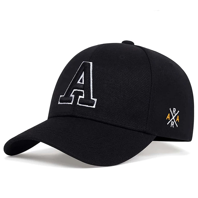2025 Fashion New Baseball Hat A Letter Side AR Embroidery Outdoor Leisure Sports Daily Decoration Sunshade Hat Street HipHop Hat