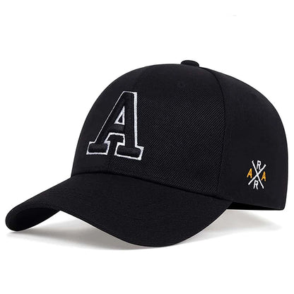 2025 Fashion New Baseball Hat A Letter Side AR Embroidery Outdoor Leisure Sports Daily Decoration Sunshade Hat Street HipHop Hat