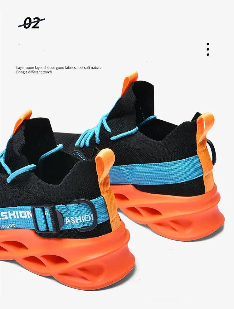 Sneakers casual viola alla moda per donna e uomo, scarpe da corsa Blade, taglie grandi 48, scarpe sportive leggere e traspiranti, sneakers da uomo in rete