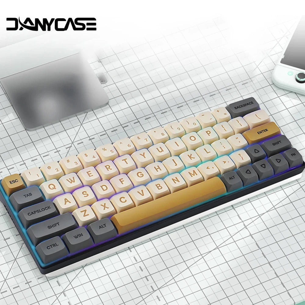 Conjunto de 125 teclas XDA PBT Matcha Green para teclado mecânico de 61/64/68/75/87/98/104/108 teclas, compatível com Cherry/Gateron/Otemu/Kailh