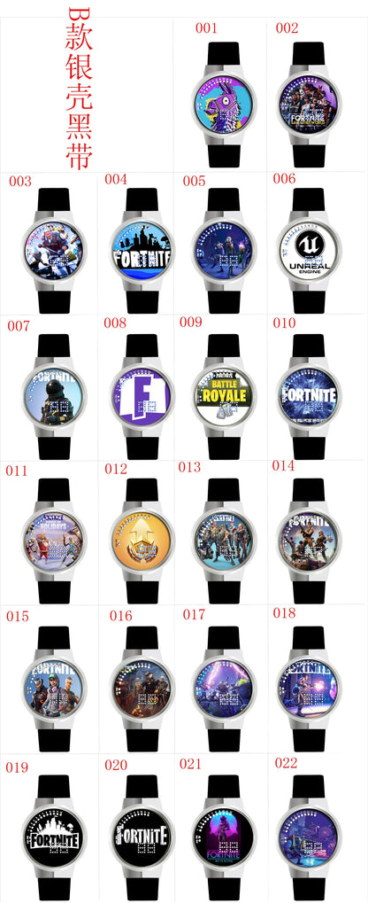 Orologio Fortnite Cute Fashion Cartoon personalizzato Kawaii Touch con luce notturna LED, orologio elettronico per studenti, regalo per amici