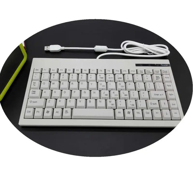 Mini industrial keyboard round port PS2/USB numerical control cabinet machine tool medical equipment notebook keypad wireless