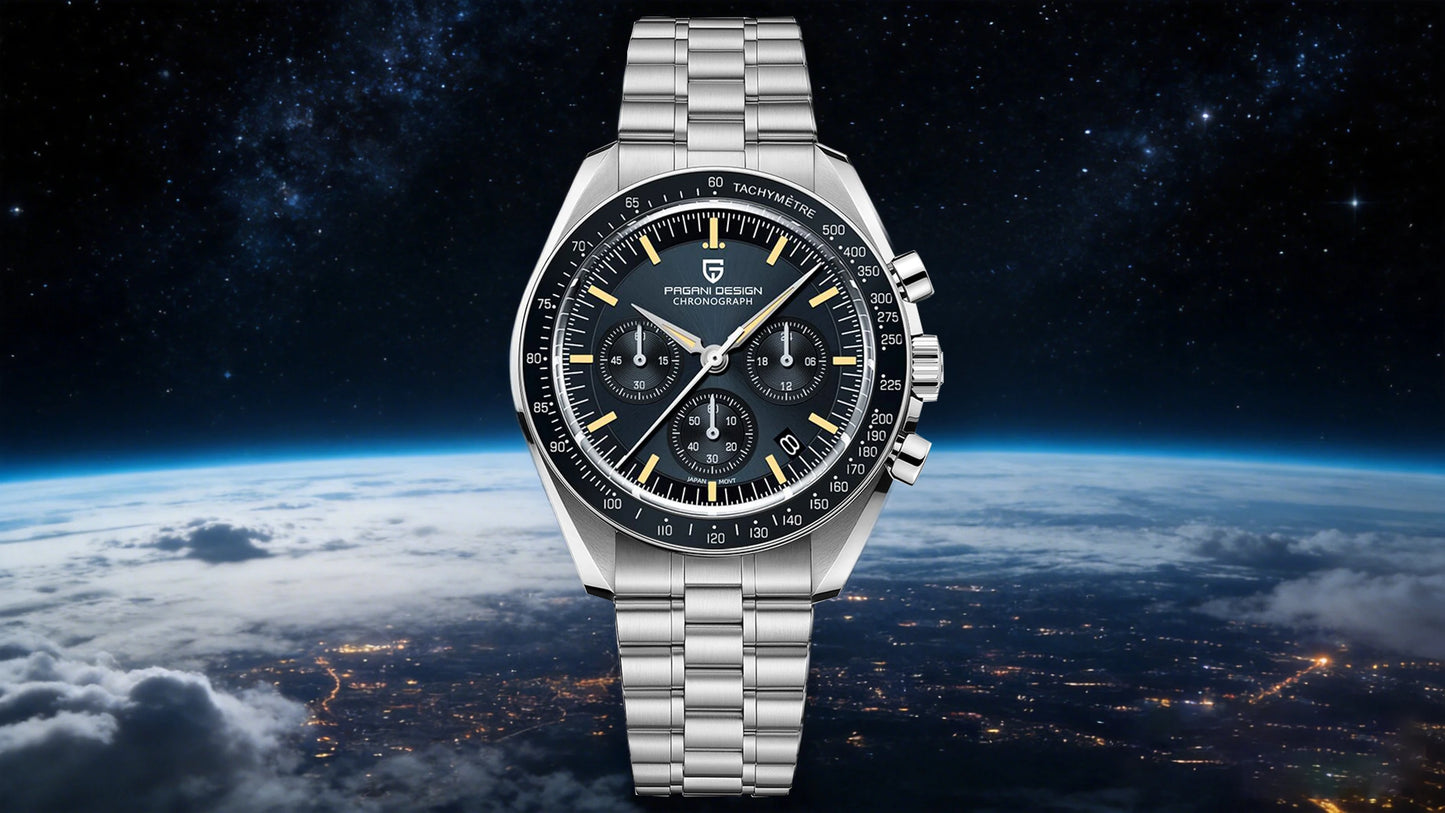 PAGANI DESIGN PD1701 Tribute to CK2998 Moon Watch Retro Quartz Watch For Men AR Sapphire crystal Sport Chronograph Man 2026 New