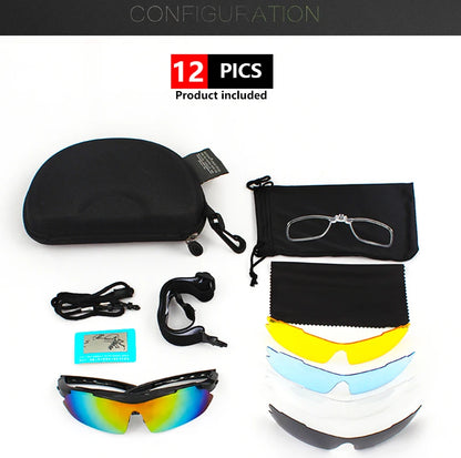 ELICIT New Photochromic Polarized Cycling Glasses Men Women Bike Glasses UV400 Eyewear Sunglasses HikingMTB Road Bicycle Goggles