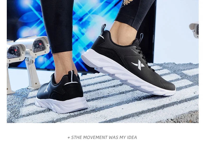 Xtep Running Shoes For Men 2021 Winter Street Casual Men's Sports Shoes Wear-Resistant Support Cushion Sneakers 879419110080