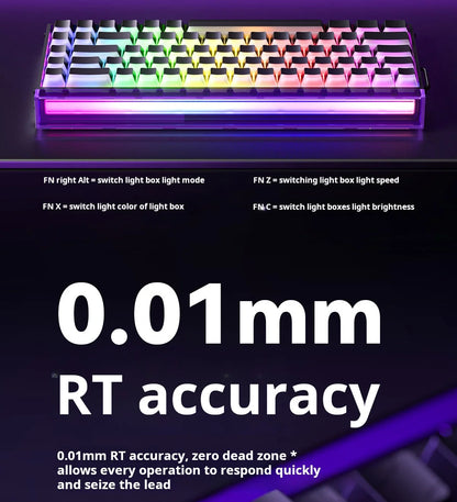AULA HERO 68 HE Gaming Mechanical Keyboard Magnetic Axis RT Wired RGB Lighting 8K Polling Rate Side Engraving