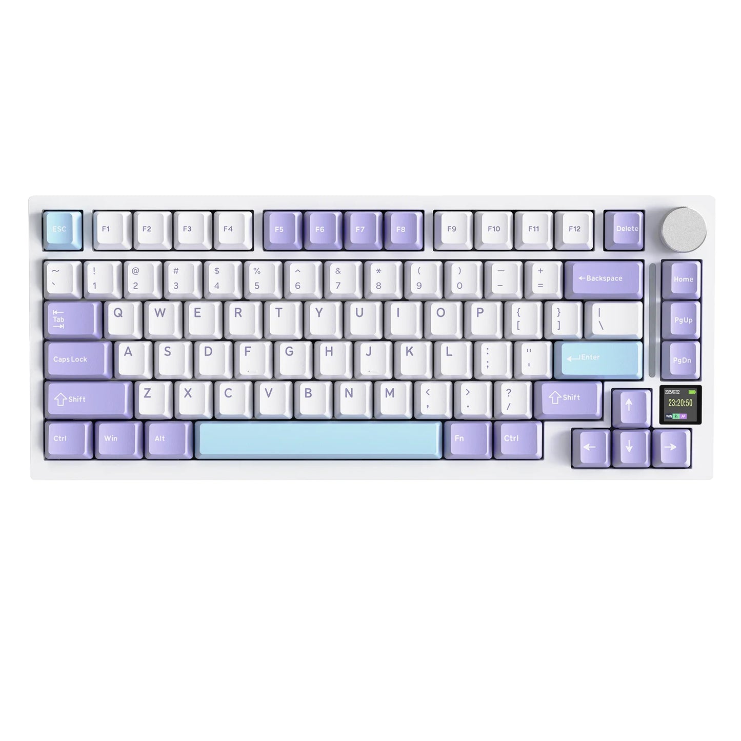 ATTACK SHARK X820 Ultra Wireless Mechanical Keyboard with TFT Smart Display & Knob, 75% Hot Swappable, BT/2.4G/Wired, Gift Switch