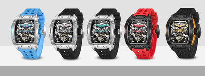 PAGANI DESIGN New Men's Watch Luxury Sapphire Crystal Stainless Steel Automatic Mechanical Watch Business Casual Skeleton Dial