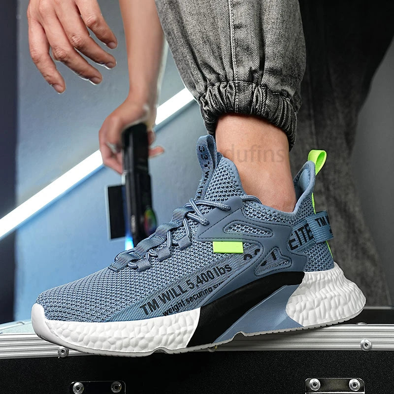 Nya herrskor, sneakers, lätta, casual, mode, löpning, elastiska, fritid, utomhus, mesh, sommar, sport, tennis, herr, promenad, storlek