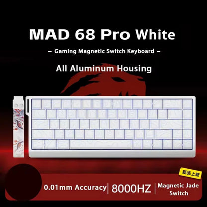 MADLIONS MAD 60/68HE Gaming Magnetic Switch Keyboard, Wired Mechanical Gaming Keyboard with 8K Polling Rate, Rapid Trigger, Hot Swappable RGB 61/68 Keys