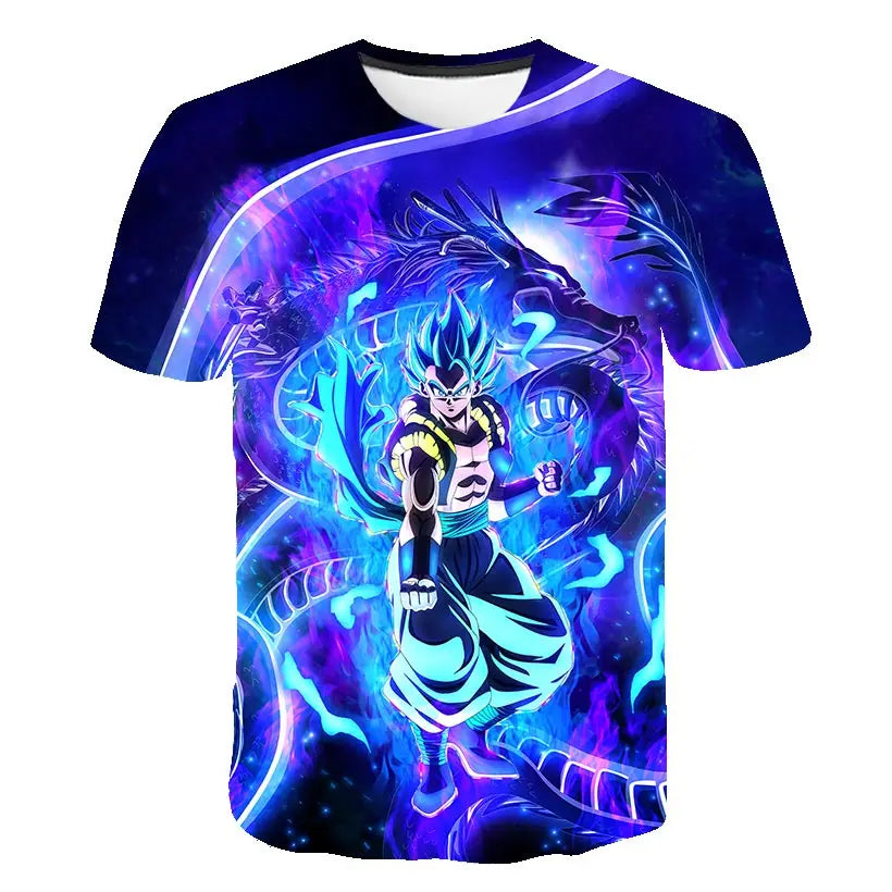 Men's T-shirts Dragon Ball Z T-shirt Boys Clothes Children's Clothing Summer Short Sleeve Kids Cartoon Tee Tops Baby Boy T Shirt