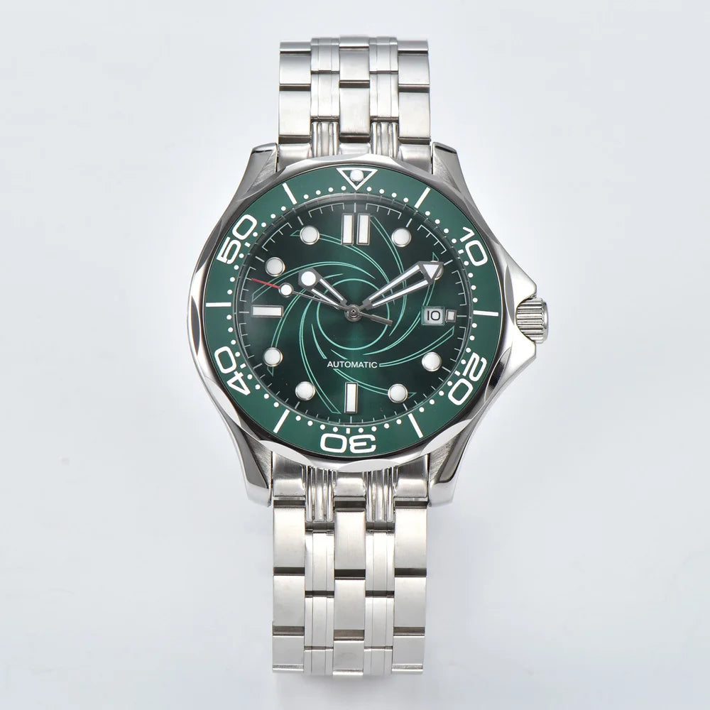 Men's Automatic Mechanical Watch 41mm Stainless Steel Waterproof Case Ceramic Bezel Men's Fashion Business Watch