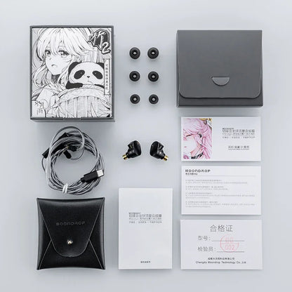 Moondrop Chu II DSP 10mm High-performance Dynamic Driver IEMs Earphones Wired Earbuds TYPE-C With Microphone Earphone
