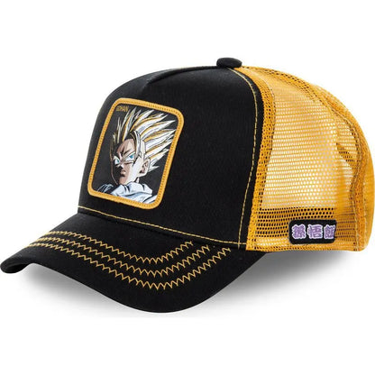 Casquette Dragon Ball Son Goku pour l'été, casquette de voyage à visière, casquette pour homme brodée, style hip-hop en maille, visière pare-soleil, casquette de baseball, sport de plein air