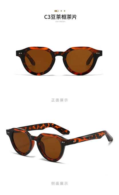 2025 Europe Designer Fashion Sunglasses Men Women Rives Sunset Casual Travel Sun Shades UV400 Suitable Oval Glasses