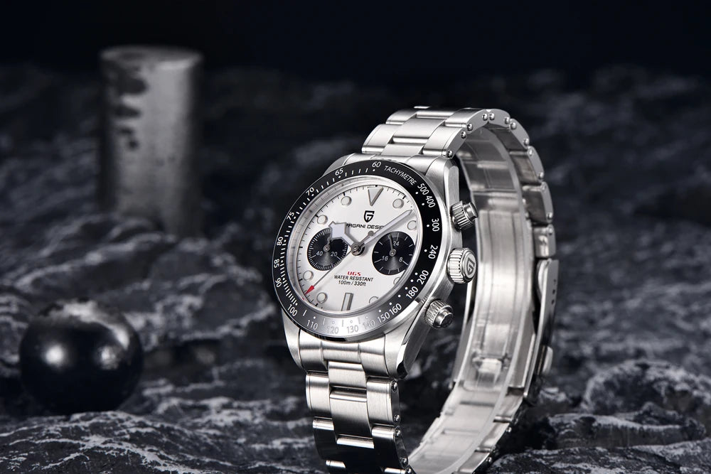 PAGANI DESIGN New Panda Men's Watches Top Luxury Quartz Wristwatches Chronograph Watch Man 2026 Gift AR Sapphire Ceramic Bezel